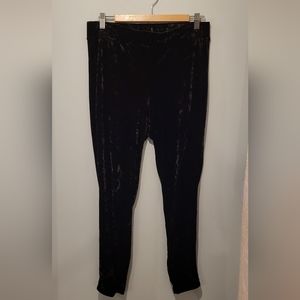 Black Velvet Leggings